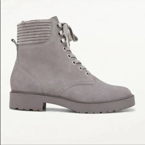 Splendid Sloane Grey Suede Lace Up Booties Size 9
